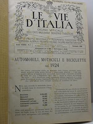 Le vie d'Italia, anno XXXII, nn. 1-12, gennaio-dicembre 1926
