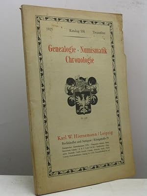 Karl W. Hiersemann Buchhandler und Antiquar, Leipzig. Katalog 558, Dezember 1925