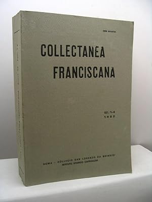 Collectanea Franciscana. Periodicum cura Instituti Historici Ordinis Fratrum Minorum Capuccinorum...