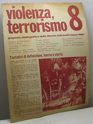 Violenza, terrorismo 8. Proposta bibliografica delle librerie Feltrinelli. Marzo 1980