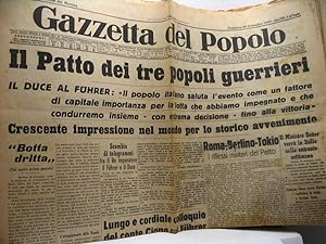 Gazzetta del Popolo. L'Italiano, anno 93, n. 234, 29 settembre 1940. Edizione del mattino