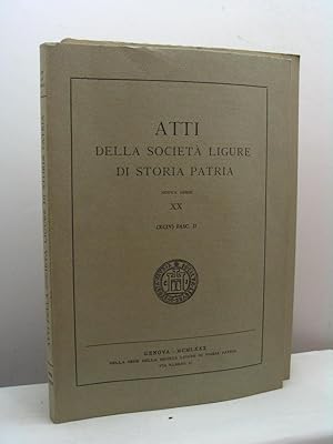 Atti della Società Ligure di Storia Patria, nuova serie XX, (XCIV) fasc. II, 1980 - Libri e cultu...