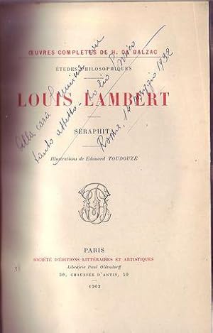 Louis Lambert séraphita