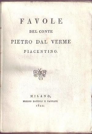 Favole del Conte Pietro Dal Verme piacentino