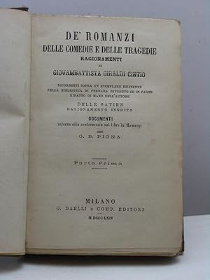 De' romanzi delle commedie e delle tragedie ragionamenti di Giovambattista Giraldi Cintio ricorre...