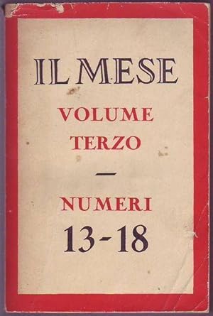 Il mese volume terzo numeri 13-18