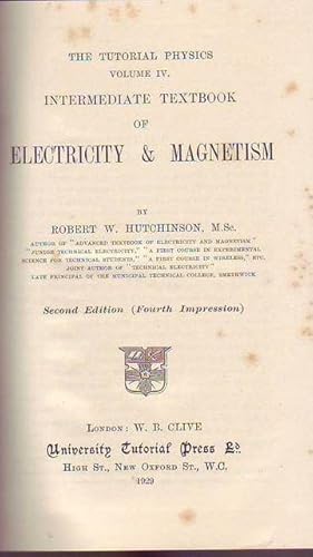 Intermediate textbook of Electricity & Magnetism - The tutorial physics volume IV