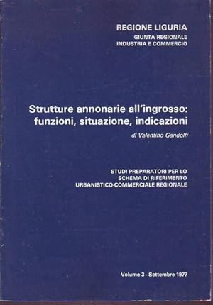 Strutture annonarie all'ingrosso: funzioni, situazione, indicazioni. Studi preparatori per lo sch...