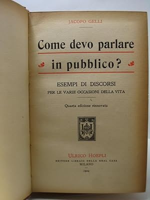 Come devo parlare in pubblico? Esempi di discorsi per le varie occasioni della vita