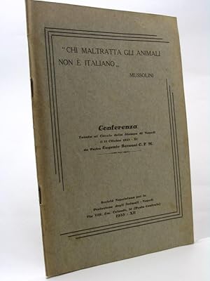 Conferenza tenuta al Circolo della Stampa di Napoli il15 ottobre 1933 da Padre Eugenio Bovensi O....