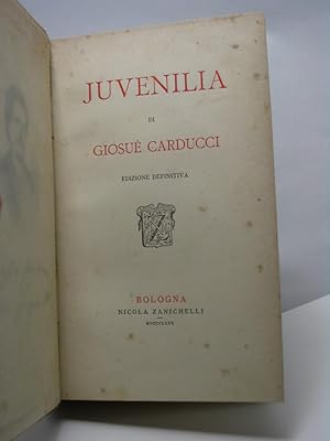 Juvenilia edizione definitiva