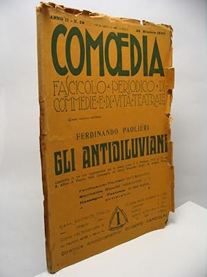 Gli antidiluviani - Comoedia fascicolo periodico di commedie e di vita teatrale, anno II, n. 20, ...