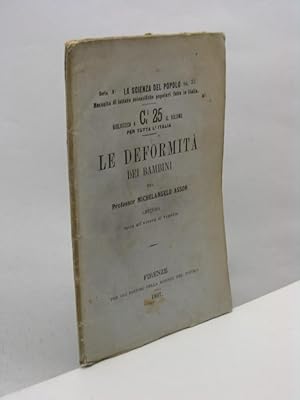 Le deformità dei bambini per professor Michelangelo Asson lettura fatta all'Ateneo di Venezia