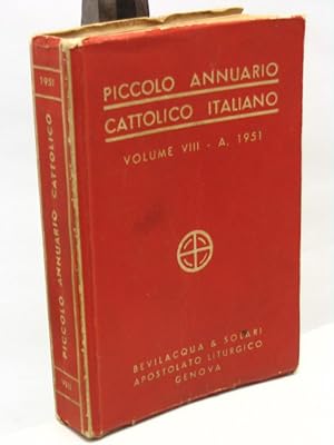 Piccolo annuario cattolico italiano per l'anno 1951