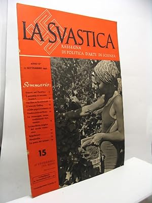 La svastica rassegna di politica d'arte di scienza, anno II, n. 15, 15 settembre 1942