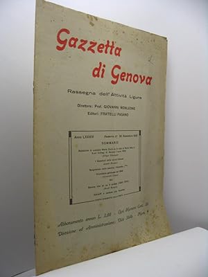 Gazzetta di Genova rassegna dell'attività ligure, anno LXXXIV, n. 11, 30 novembre 1916