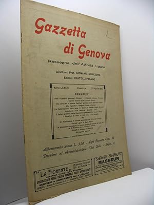 Gazzetta di Genova rassegna dell'attività ligure, anno LXXXIII, n. 4, 30 aprile 1915