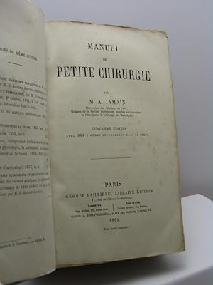 Manuel de petite chirurgie