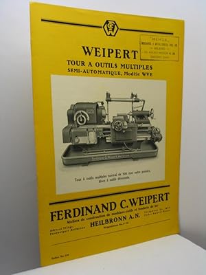 Ferdinand C. Weipert werkzeugmaschinenfabrik und Eisengiesserei