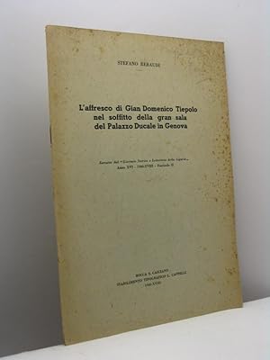 L'affresco di Gian Domenico Tiepolo nel soffitto della gran sala del Palazzo Ducale in Genova