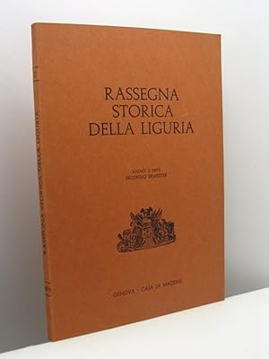 Rassegna storica della Liguria, anno II, secondo semestre, 1975