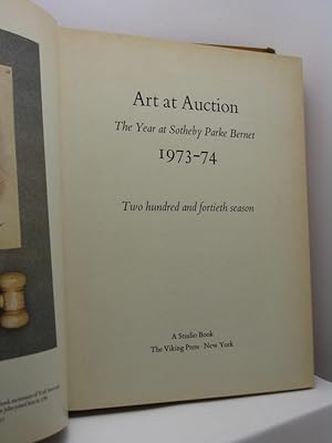 Art at Auction. The Year at Sotheby Parke Bernet 1973-74. Two hundred and fortieth season