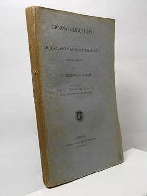 Giornale ligustico di Archeologia, Storia e Belle Arti, anno V, fascicolo VIII, IX, X e XI, agost...