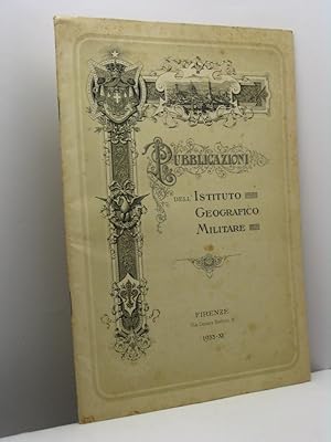 Pubblicazioni dell'Istituto Geografico Militare - Maggio 1933