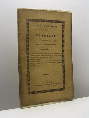 Le buccoliche di Virgilio tradotte da Domenico Simeone Oliva