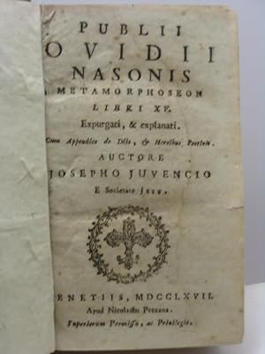 Metamorphoseon libri XV. Expurgati, & explanati. Cum appendice de Diis, & Heroibus poeticis. Auct...