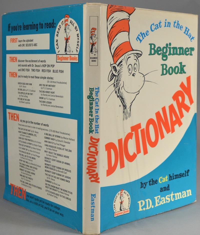 CAT IN THE HAT BEGINNER BOOK DICTIONARY by SEUSS, Dr (1964) Boston