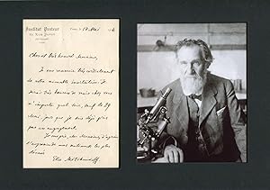 Metchnikoff, Elie - Autograph