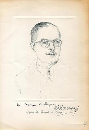 Houssay, Bernardo Alberto - Autograph