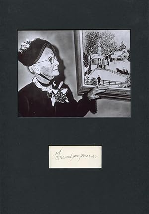 Grandma Moses - Autograph