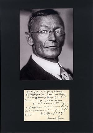 Hesse, Hermann - Autograph