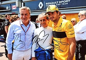 Sainz, Carlos & Sainz Jr., Carlos & Prost, Alain - Autograph