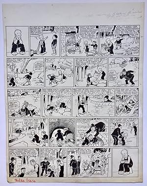 Oor Wullie Annual Original Artwork by Dudley D Watkins April 1944 DC Thomson