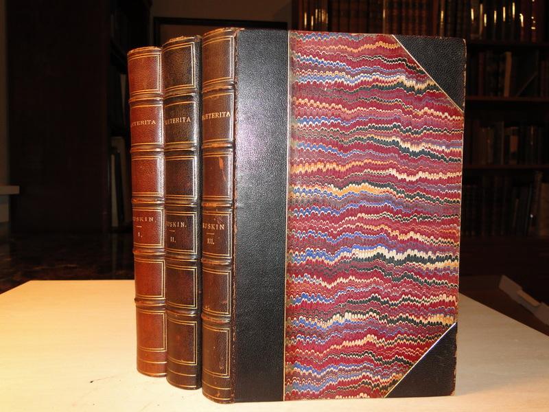 PRAETERITA - Outlines of Scenes and Thoughts Perhaps Worthy of the Memory of My Past Life - Three Volumes - First Edition - Ruskin, John