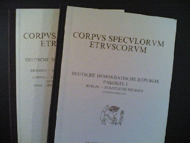 Corpus Speculorum Etruscorum: Fasc. 1: Berlin, Staatliche Museen: Antikensammlung