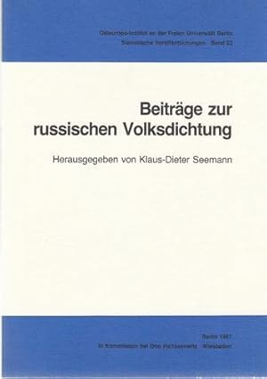 Beiträge zur russischen Volksdichtung. Osteuropa- Institut an der Freien Universität Berlin; Slav...