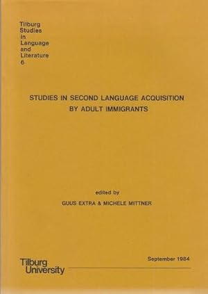 Studies in Second Language Acquisition by Adult Immigrants. Proceedings of the ESF/AILA Symposium...