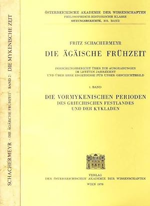 Die ägäische Frühzeit. 2 Bände. Vom Autor signiert. Band 1: Die vormykenischen Perioden des griec...