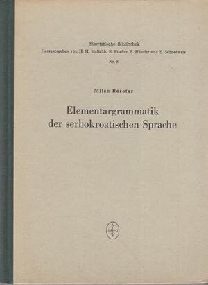 Elementargrammatik der serbokroatischen Sprache. Slawistische Bibliothek, nr. 5.