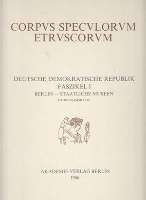 Corpus speculorum etruscorum. Deutsche Demokratische Republik, Fasz. I und II. 2 Bände. Berlin, S...