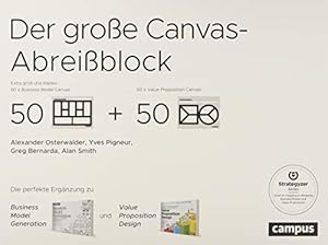 Der große Canvas-Abreißblock. Die perfekte Ergänzung zu Business Model Generation und Value Propo...