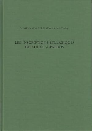 Les inscriptions syllabiques de Kouklia-Paphos. Deutsches Archälologisches Institut. Ausgrabungen...