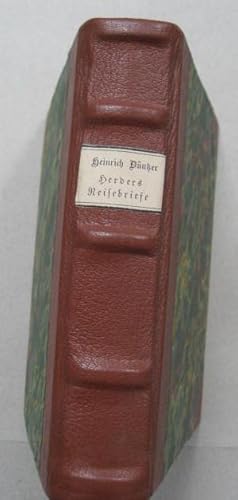 Herders Reise nach Italien Herders Briefwechsel mit seiner Gattin vom August 1788 bis Juli 1789