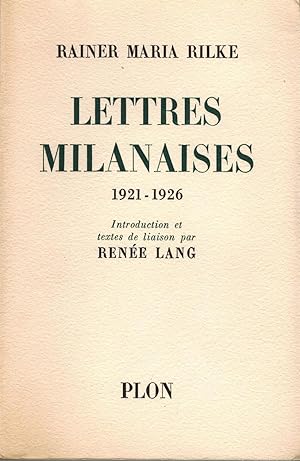 Lettres Milanaises 1921-1926