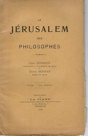 La Jérusalem des philosophes