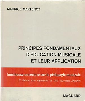 Principes fondamentaux d'éducation musicale et leur application - Méthode Martenot . Livre du maître